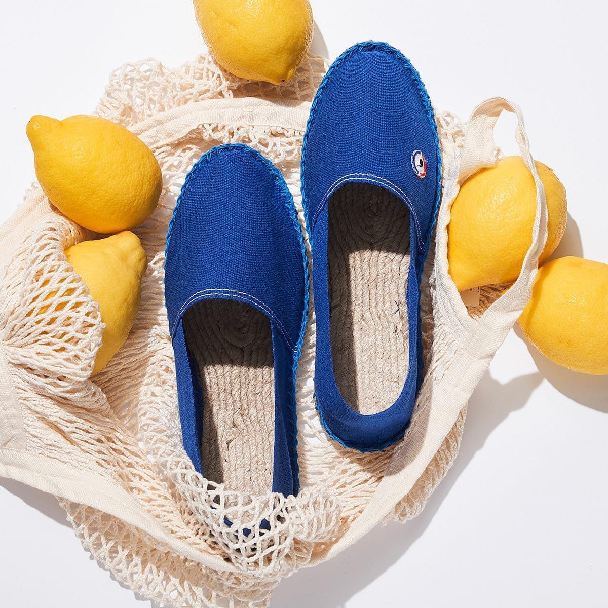 Espadrilles bleues made in France