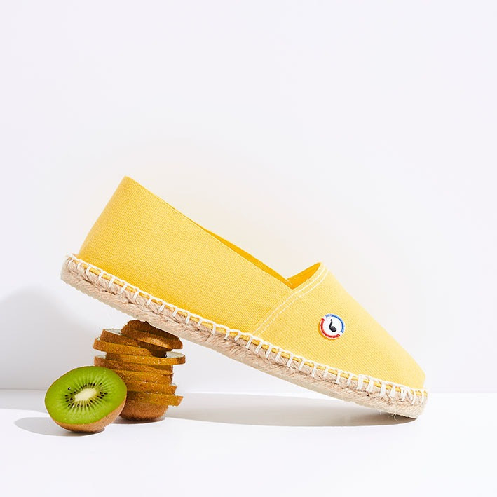 espadrilles jaunes made in france