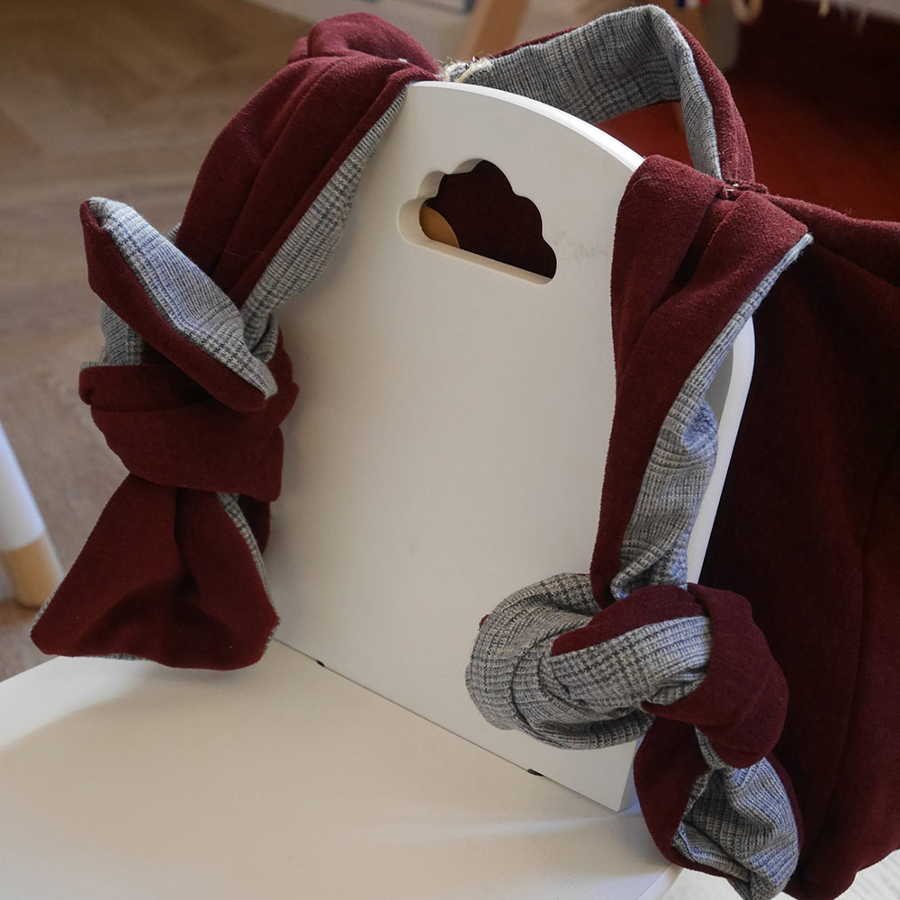 Cartable en tissu upcyclé – Image 2