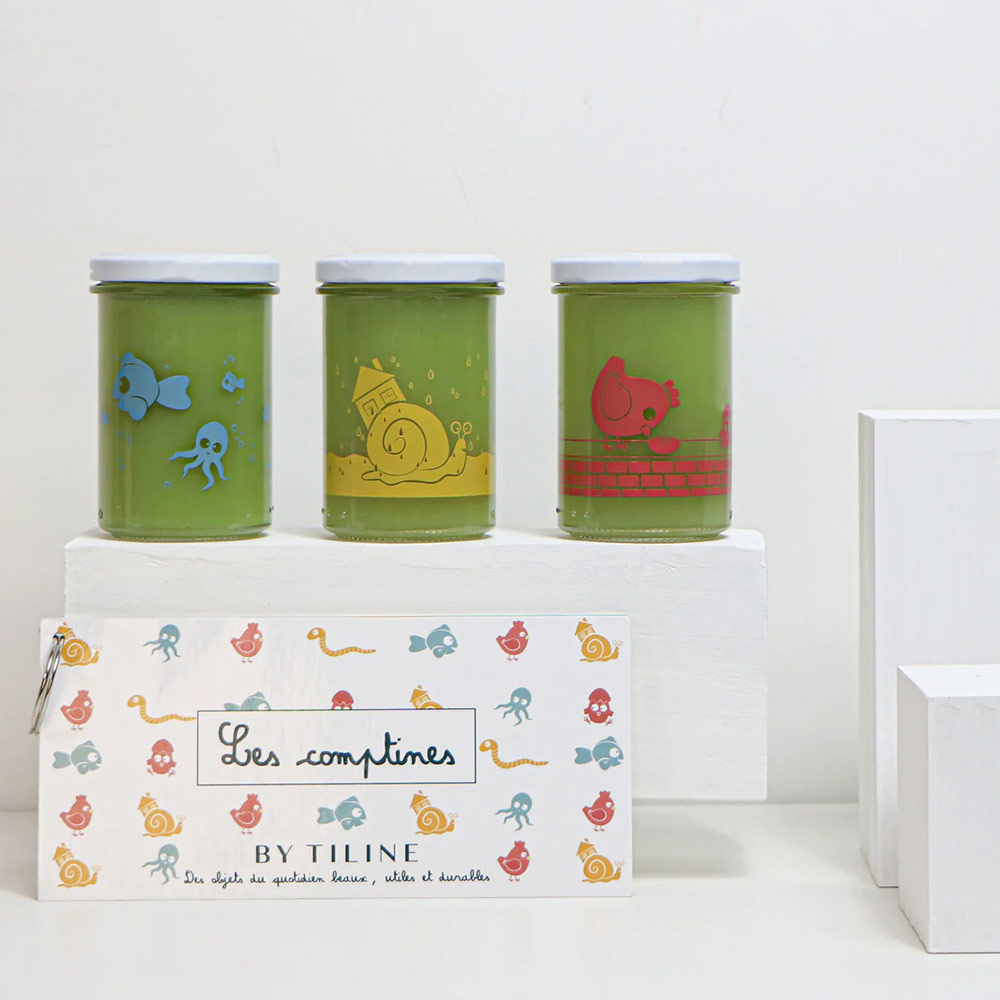 Les 3 jolis pots en verre – Image 2
