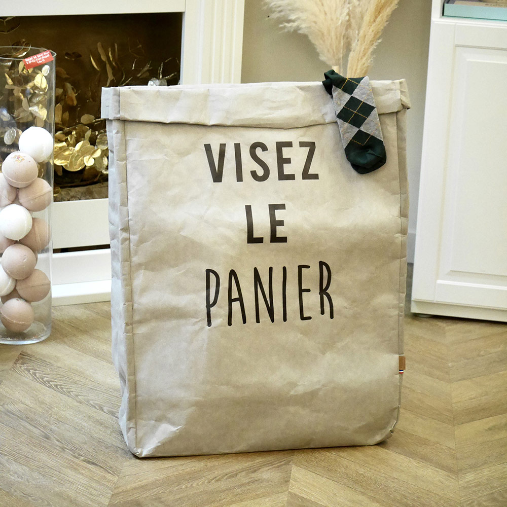 Panière à linge en cuir végétal XL – Image 4
