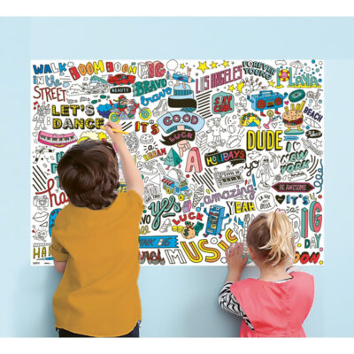 Poster géant et stickers