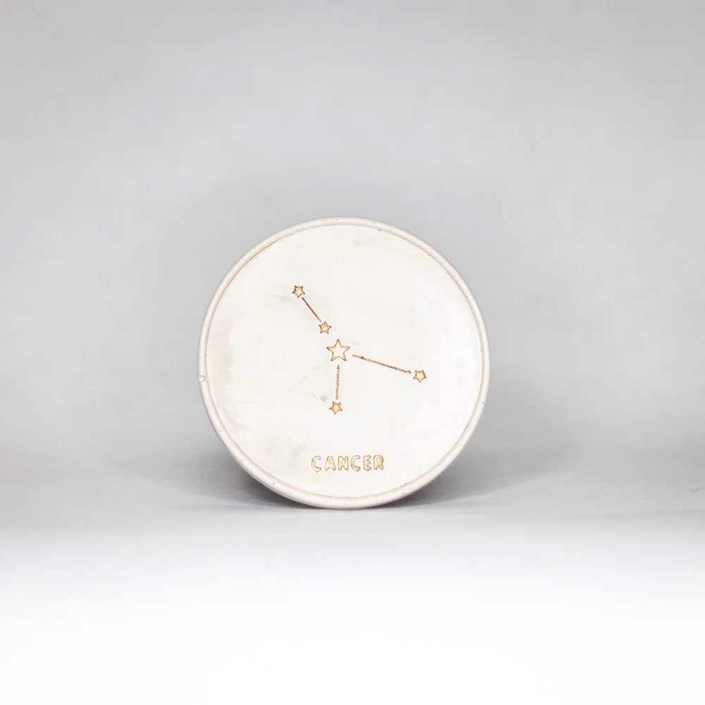 Coupelle astro en béton beige & or – Image 6