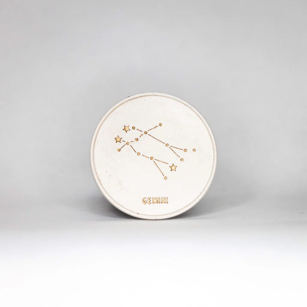 Coupelle astro en béton beige & or – Image 8