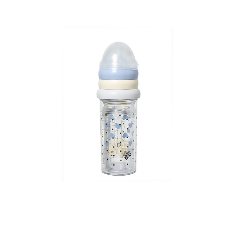 Set de 3 biberons Bleu Bonton
