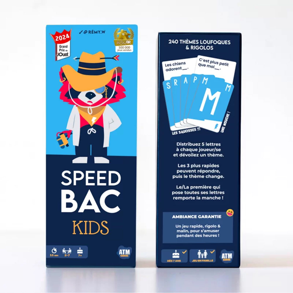 Jeu speed bac special Kids